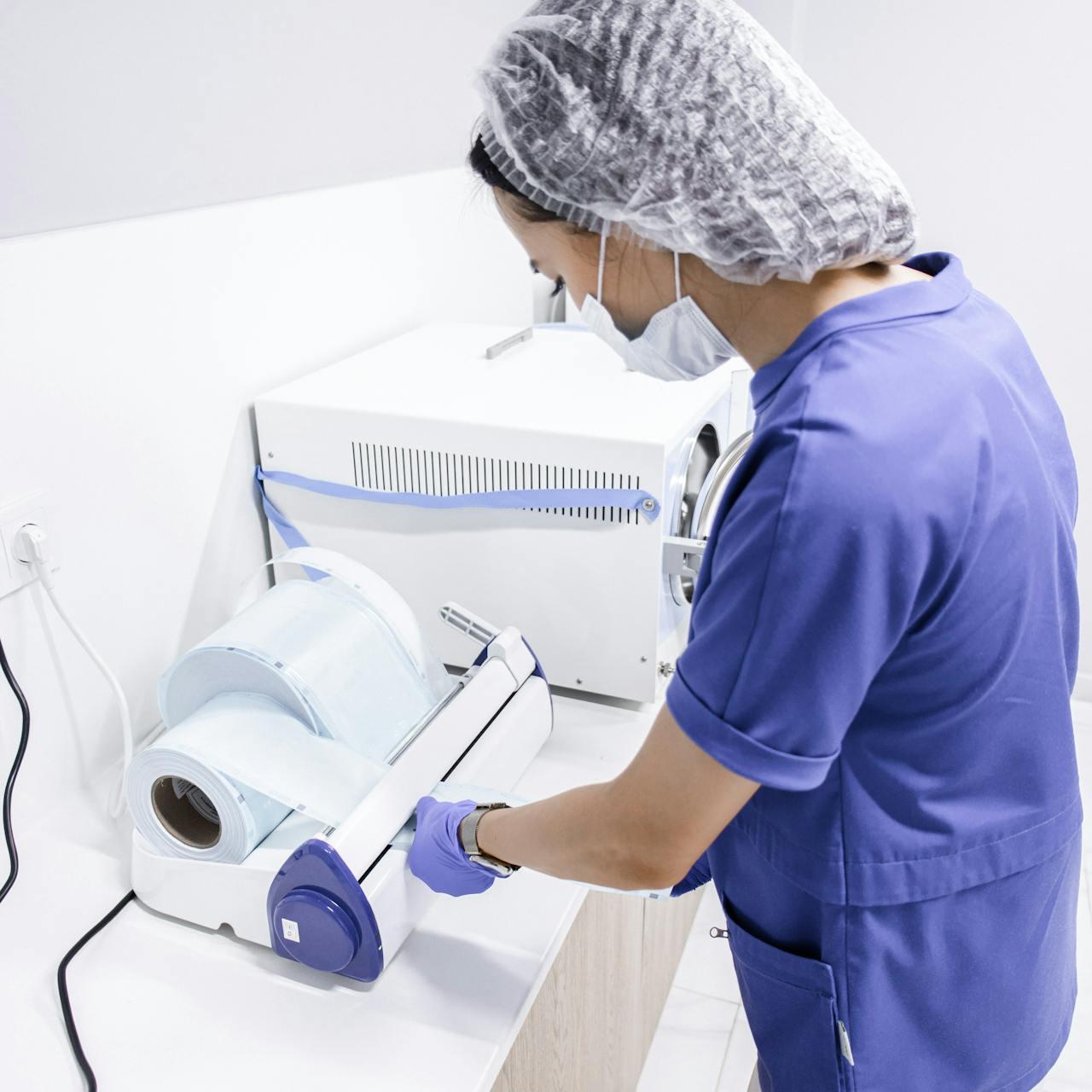 Quality-control lab at JVS Healthcare with batch testing equipment
